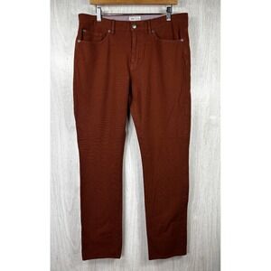 Peter Millar Crown Crafted Wayfare 5 Pocket Pants Mens 35x32 Rust‎ Stretch